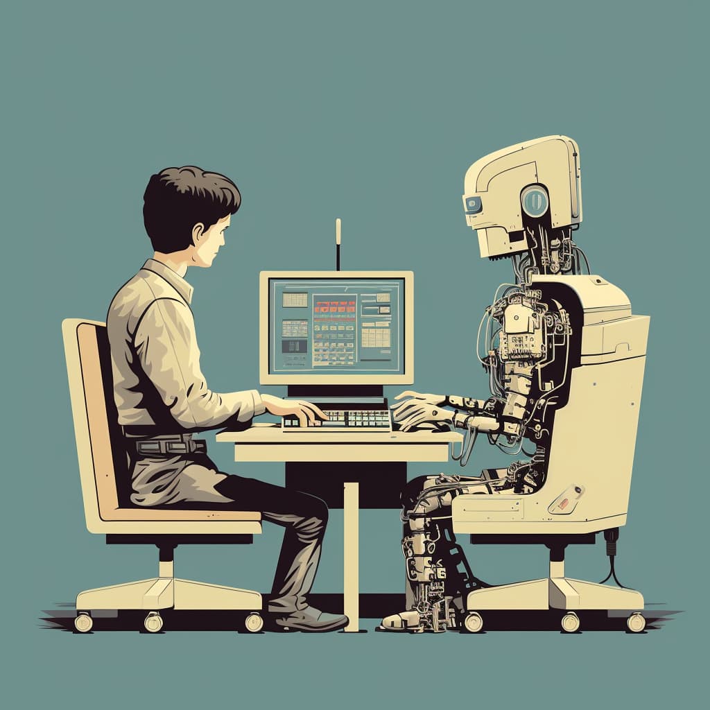 Human and robot pair programming